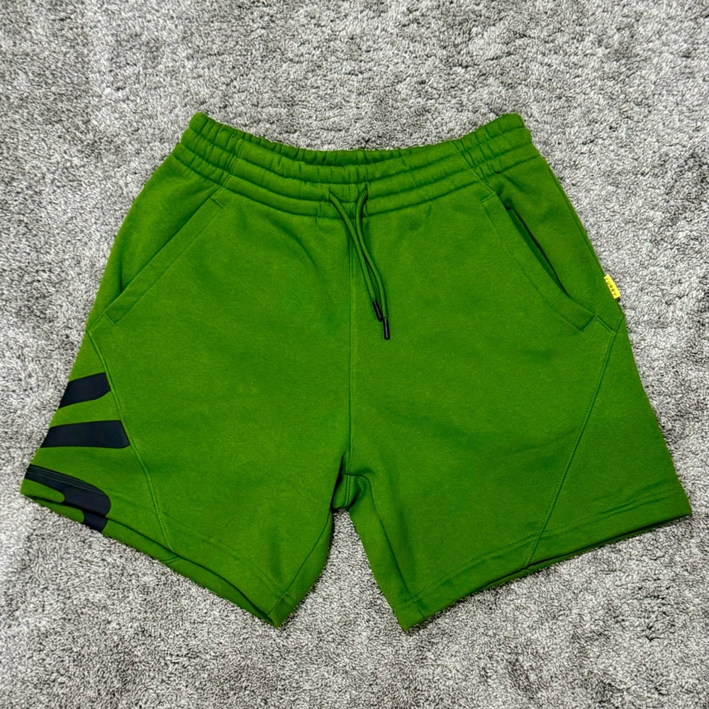 Men’s Under Armour Curry Splash Fleece Shorts-Green- Size M